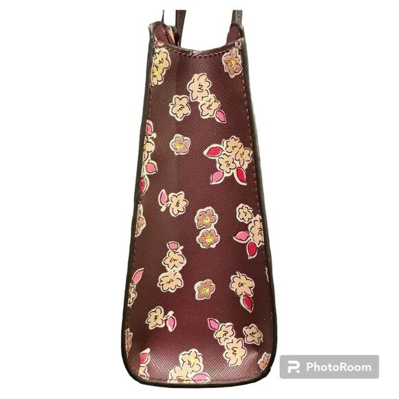 Kate Spade Deep Berry “Frosted Floral” Satchel/Crossbody - NWOT - Picture 8 of 8